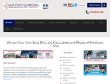 Tablet Screenshot of gulfcoastcalibration.com